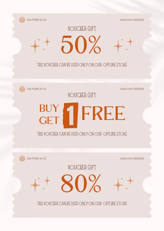 Free, printable, customizable coupon templates Canva