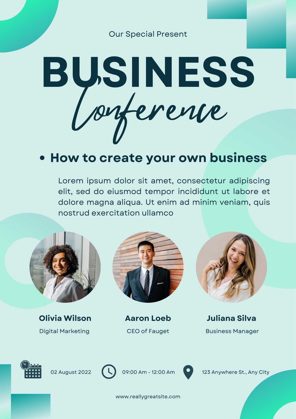 Free custom printable conference poster templates | Canva