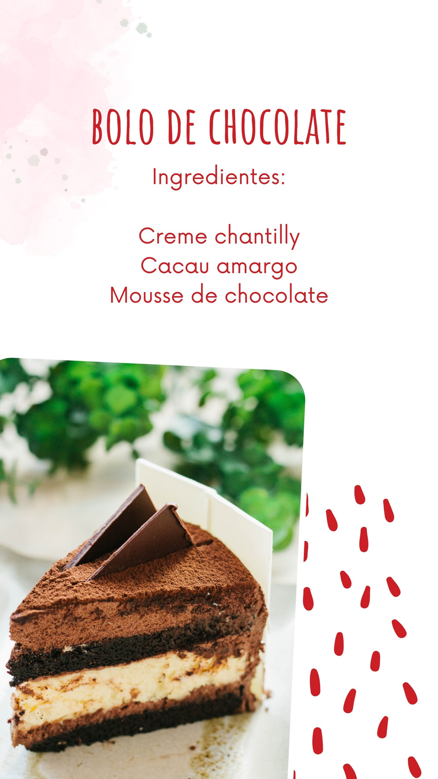 Bolo quadrado de chantilly - Receitas 123