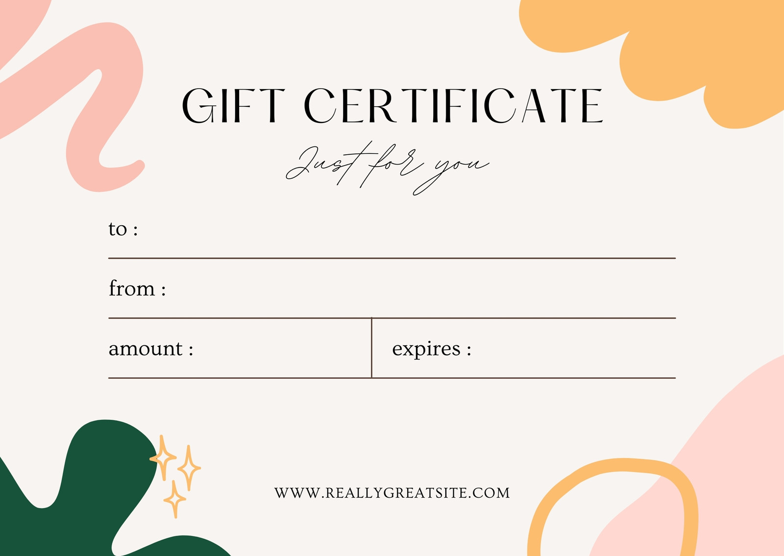 Canva Gift Certificate Template 15 Graphic by Mycreativee