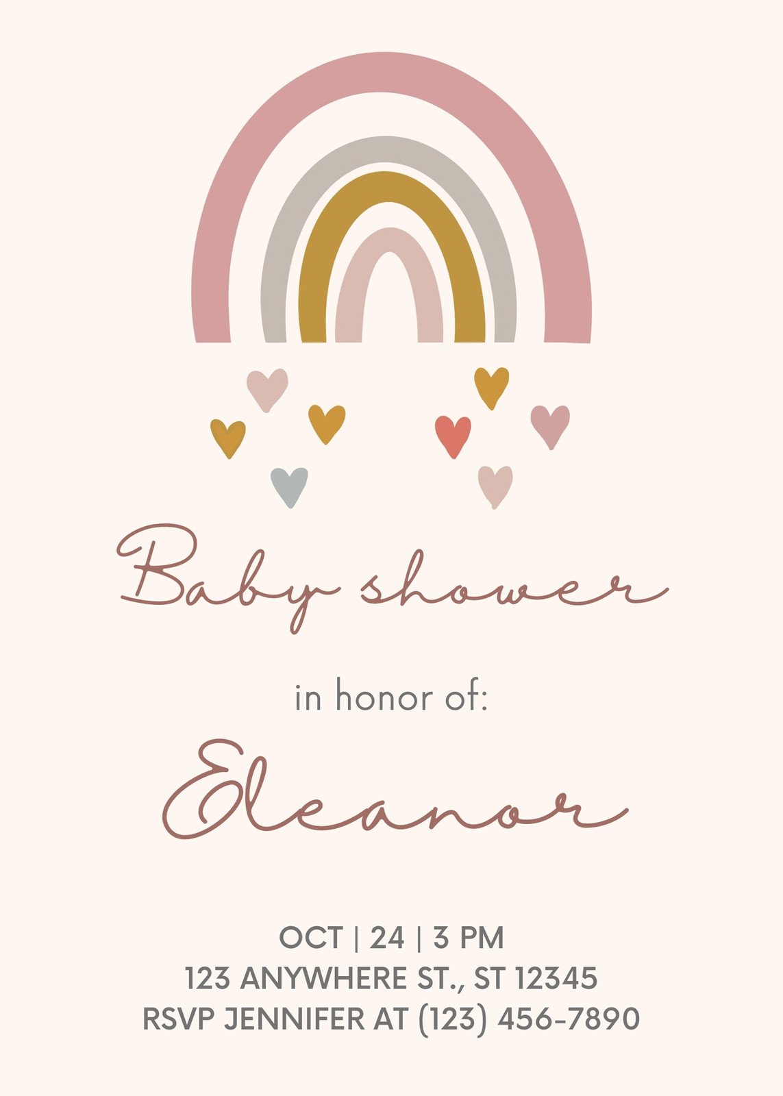 Minimalist Baby Shower signs printable