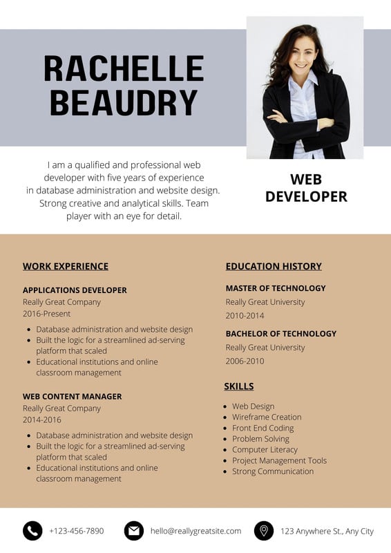 Free Minimalist Resume Templates - 100% Customizable | Canva