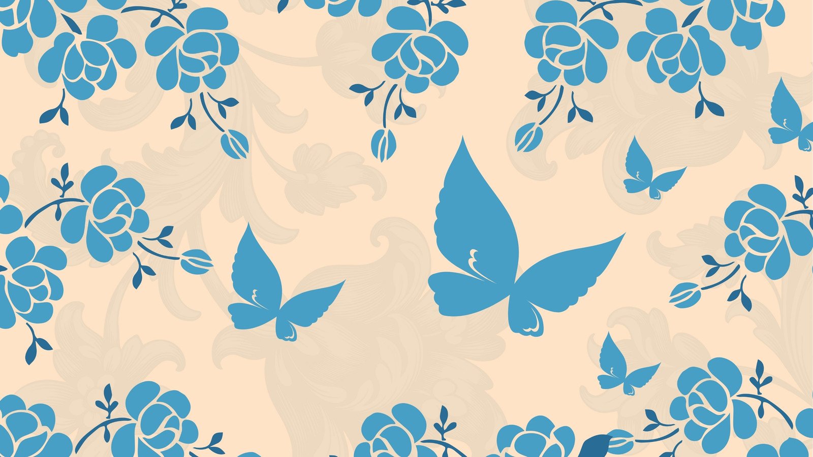blue pattern wallpaper
