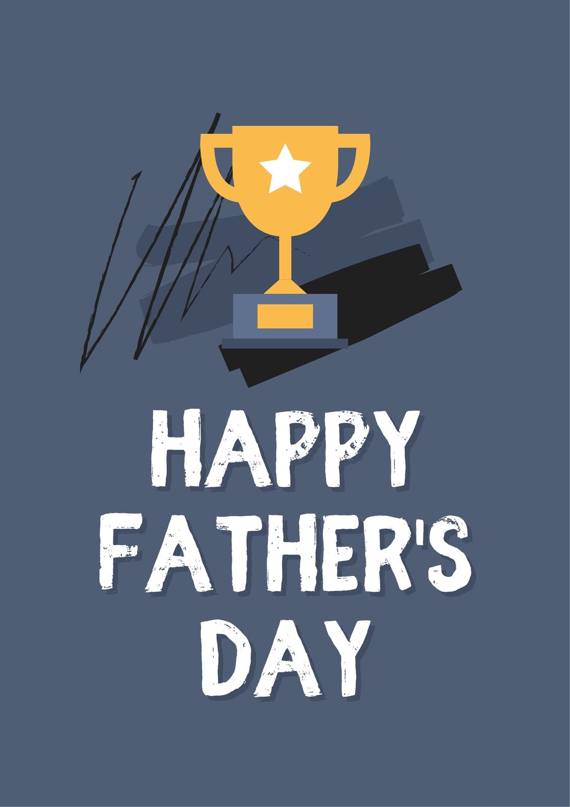 Modern Minimalist Happy Father's Day Poster