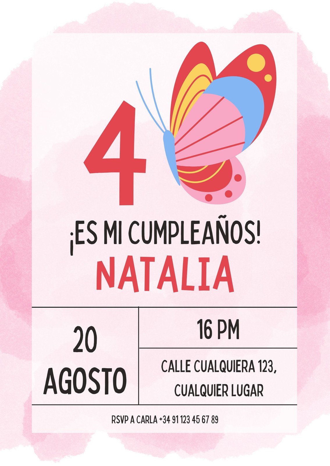 Arriba imagen como redactar una invitacion de cumpleaños Aldamaryrestaurante com mx