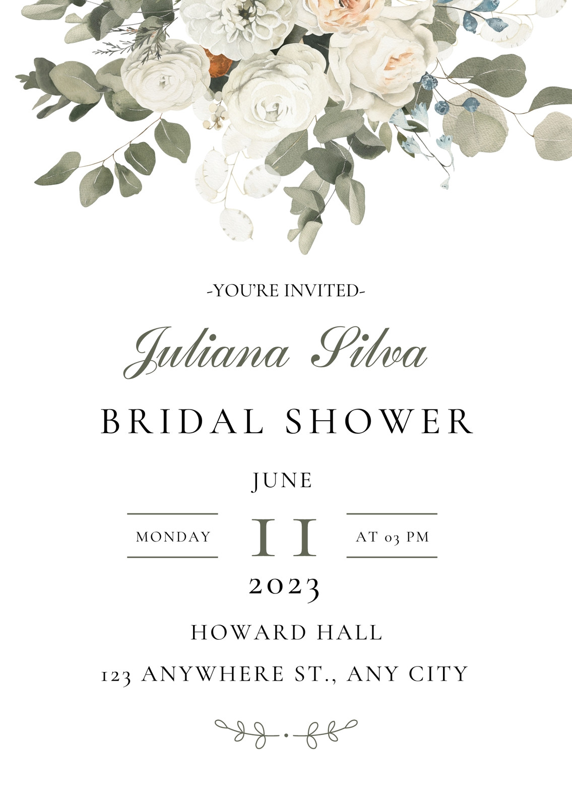 blank bridal shower invitations printable