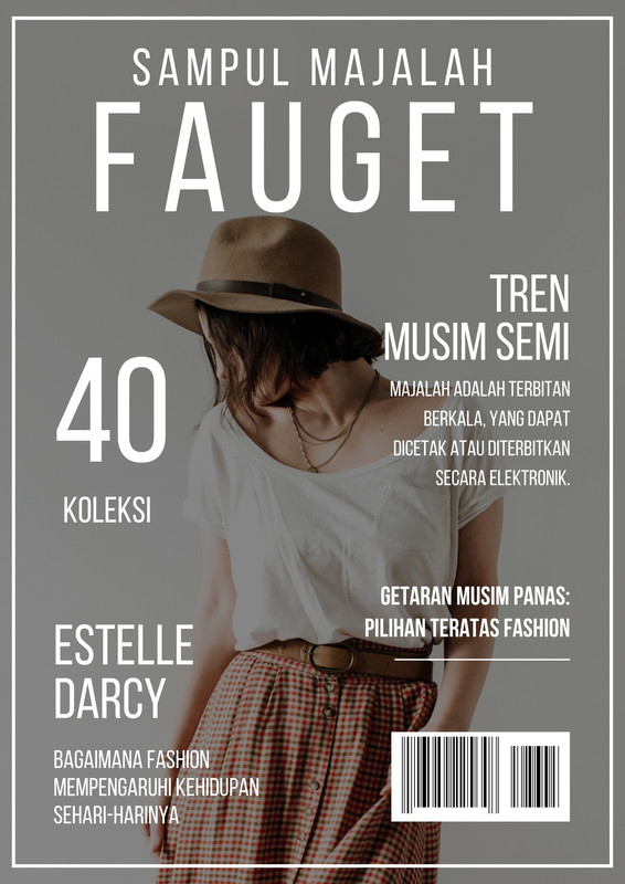 Halaman 8 Contoh Cover Majalah Artistik Gratis Bebas Edit Canva