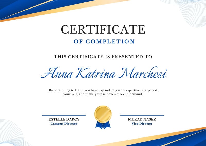 Free, custom printable certificate of completion templates | Canva