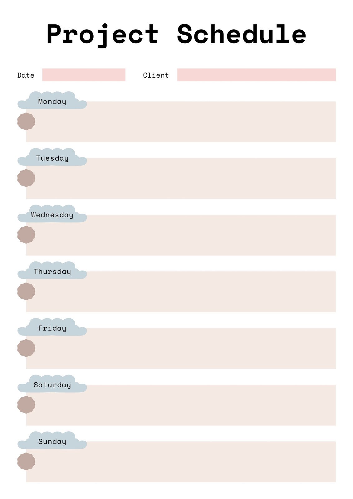 Productivity Planner PDF - Free Printable - Reflect Affirm