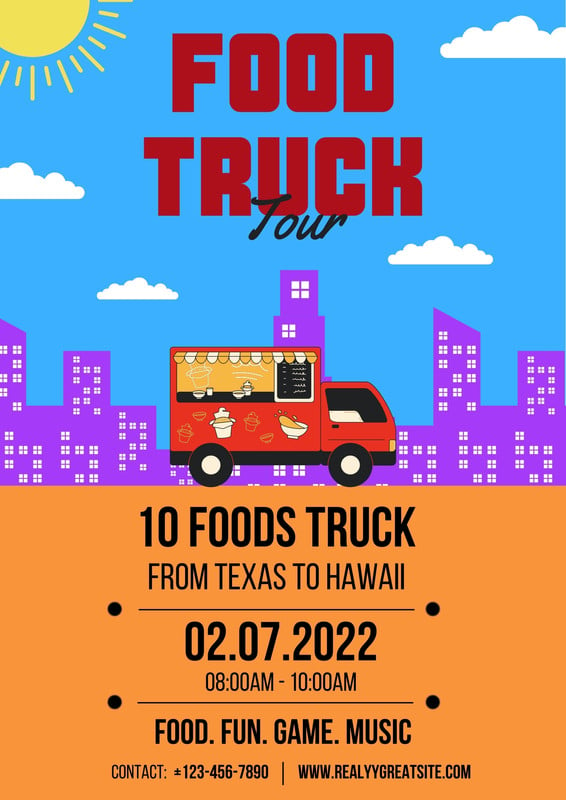 Page 5 Free and customizable food truck templates