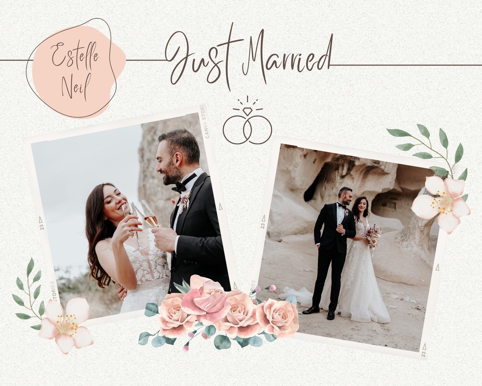 Wedding 2023 Album Printable PSD Photoshop Templates Wedding