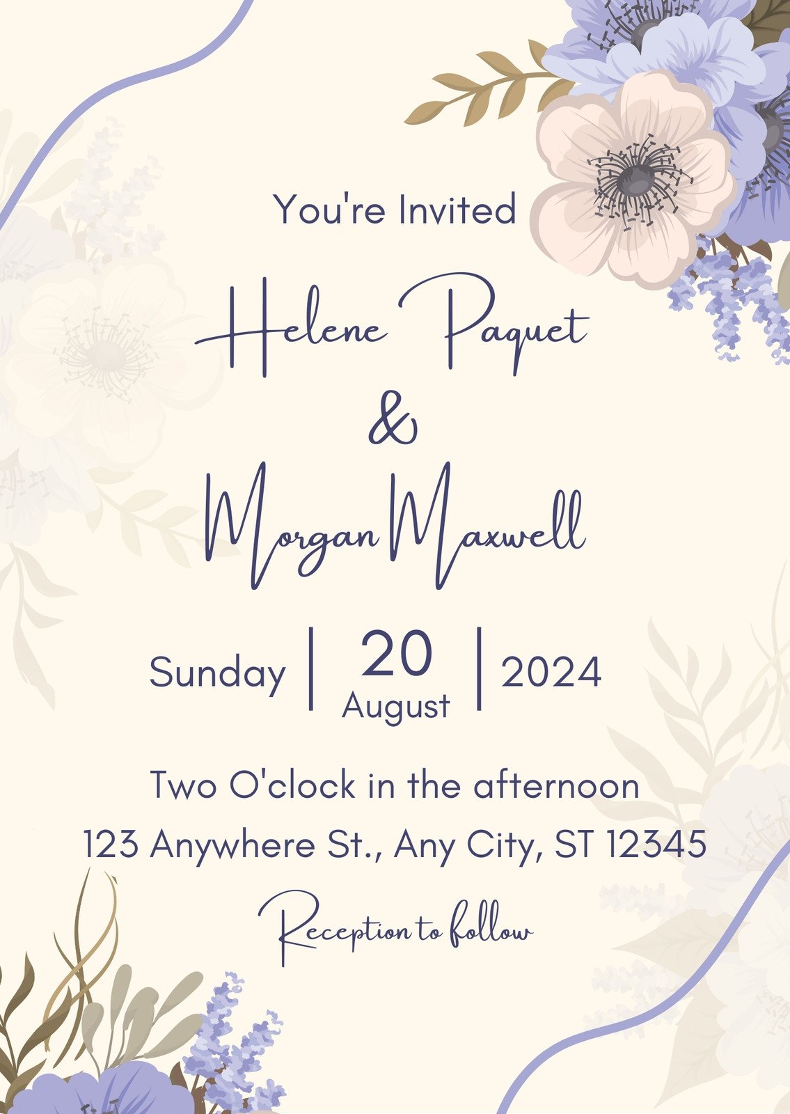 Wedding Invitations for Wedding Planners - 4 Customizable Canva