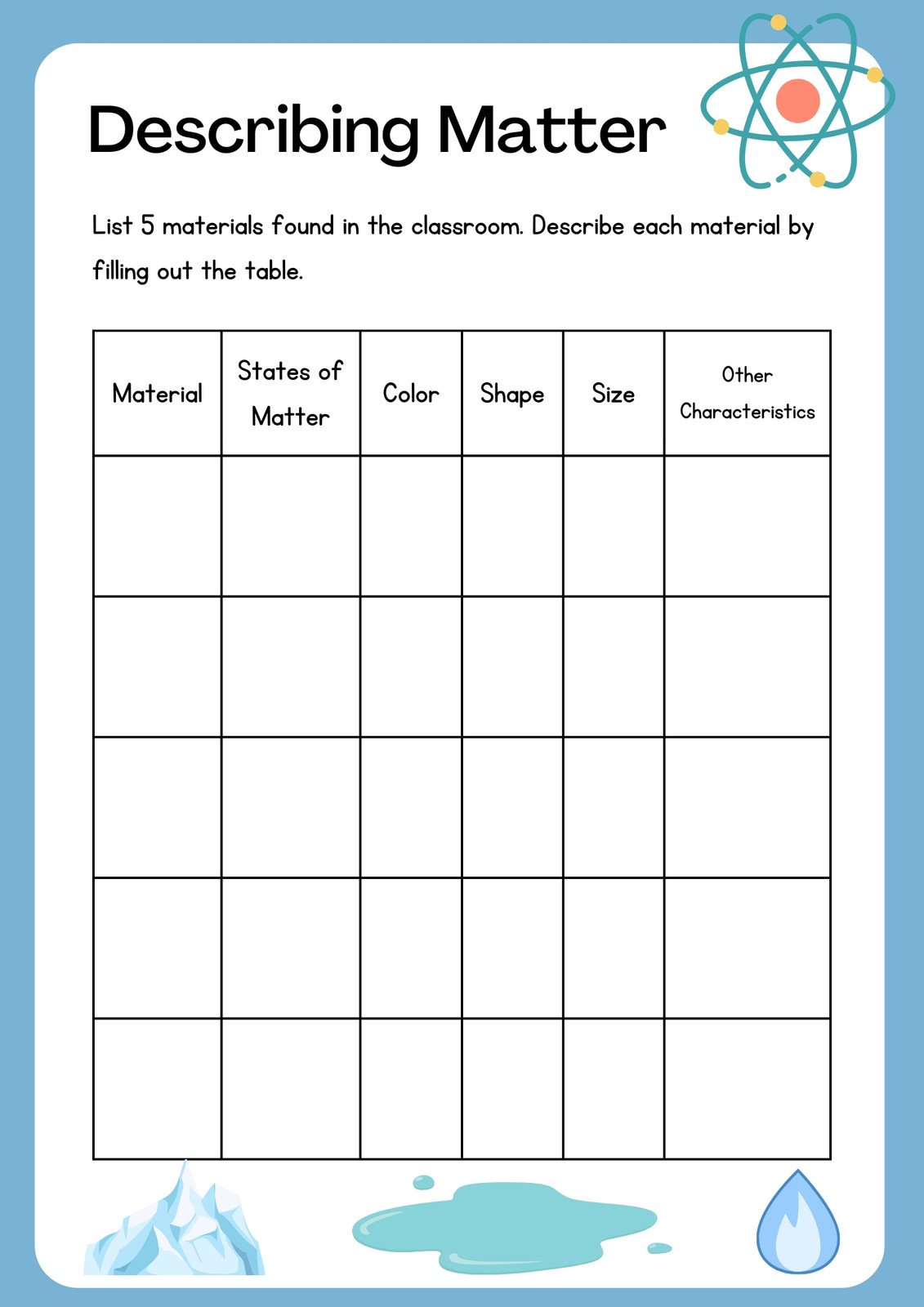 page 2 free customizable science worksheets canva