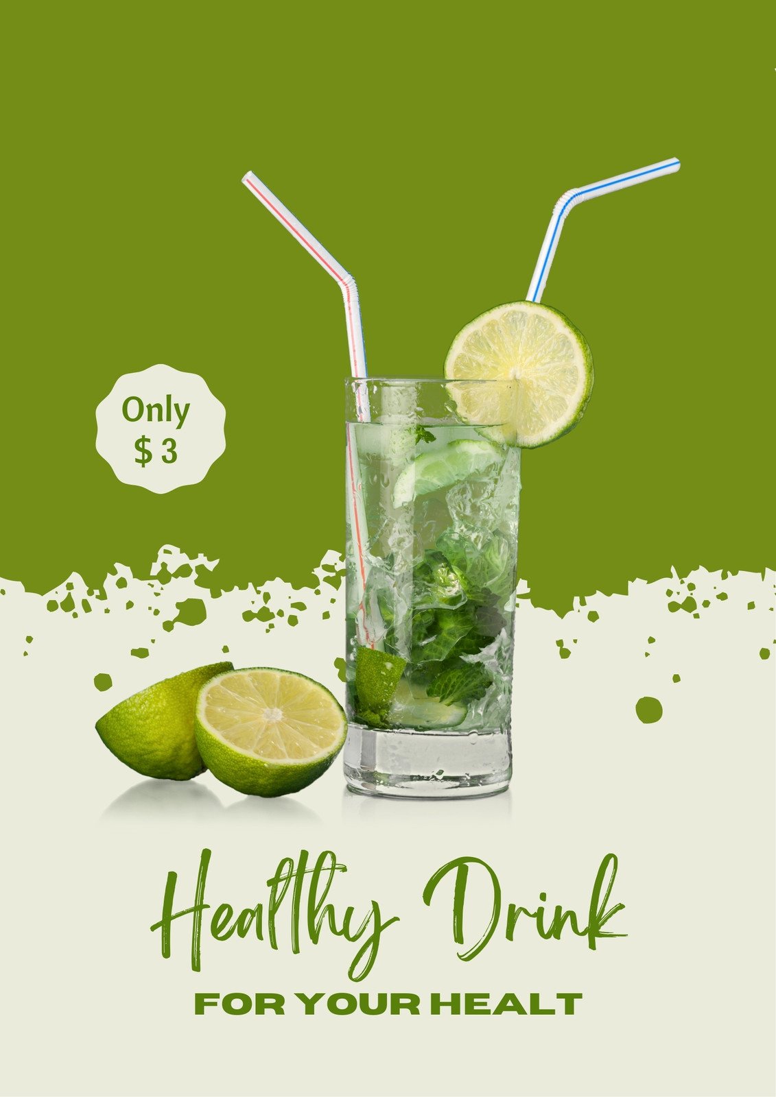 drink poster design