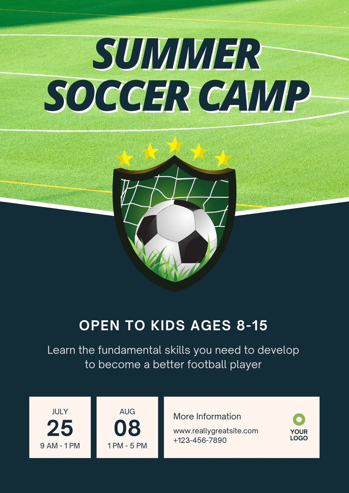 youth soccer flyer