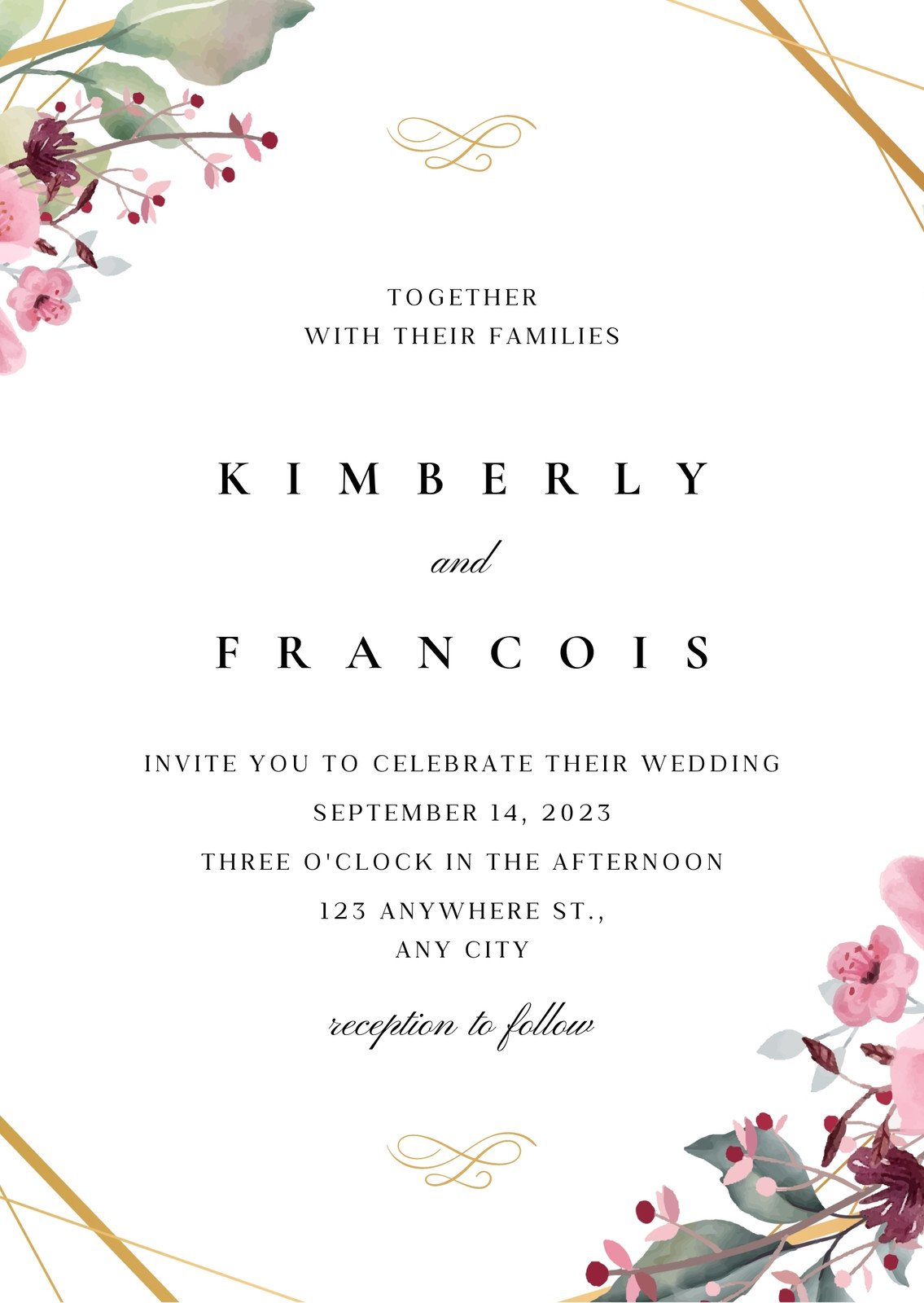 Wedding invitation templates to customize for free