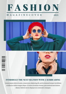 Free, printable, editable fashion magazine cover templates | Canva