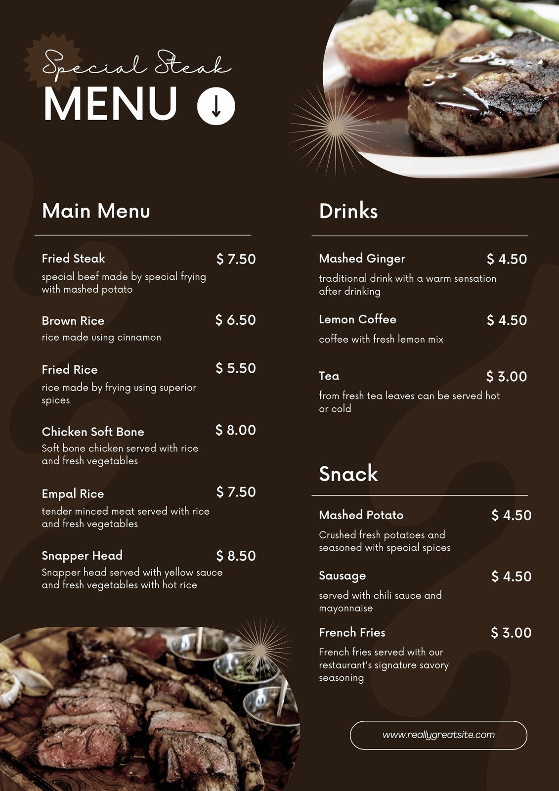 Free, customizable, delectable cafe menu templates | Canva
