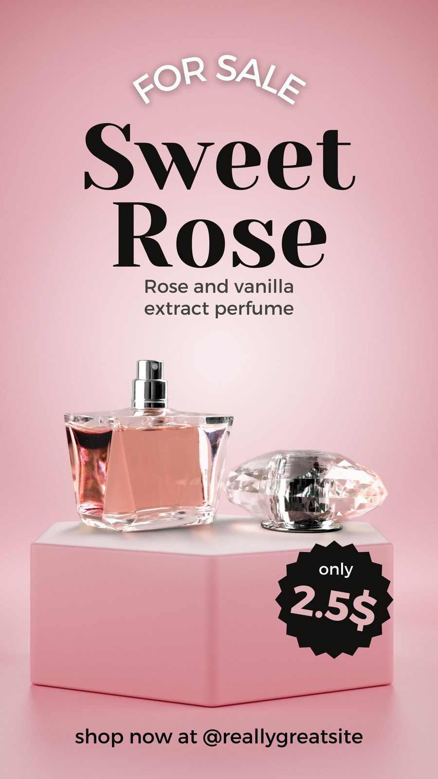 Free and customizable perfume templates