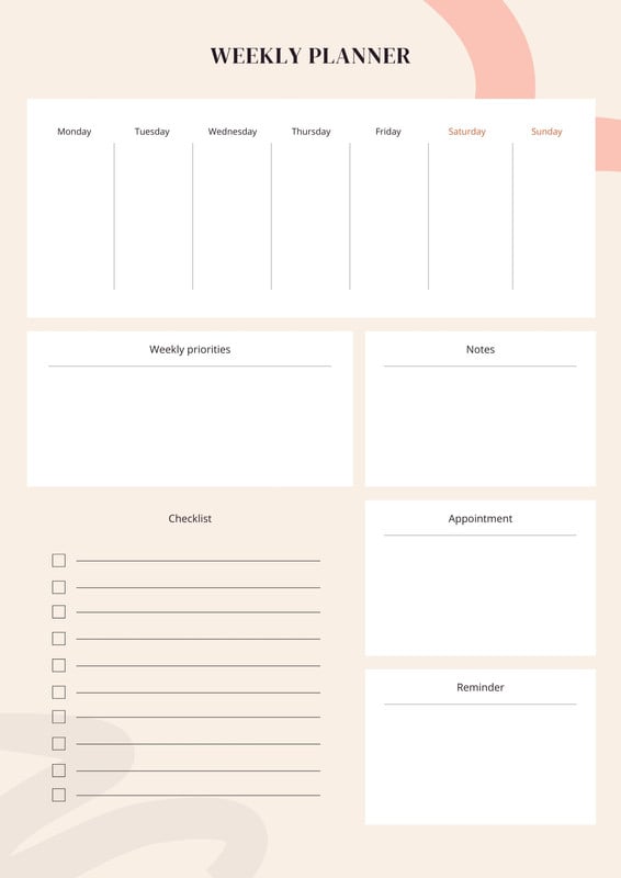 Free, custom, printable aesthetic planner templates | Canva