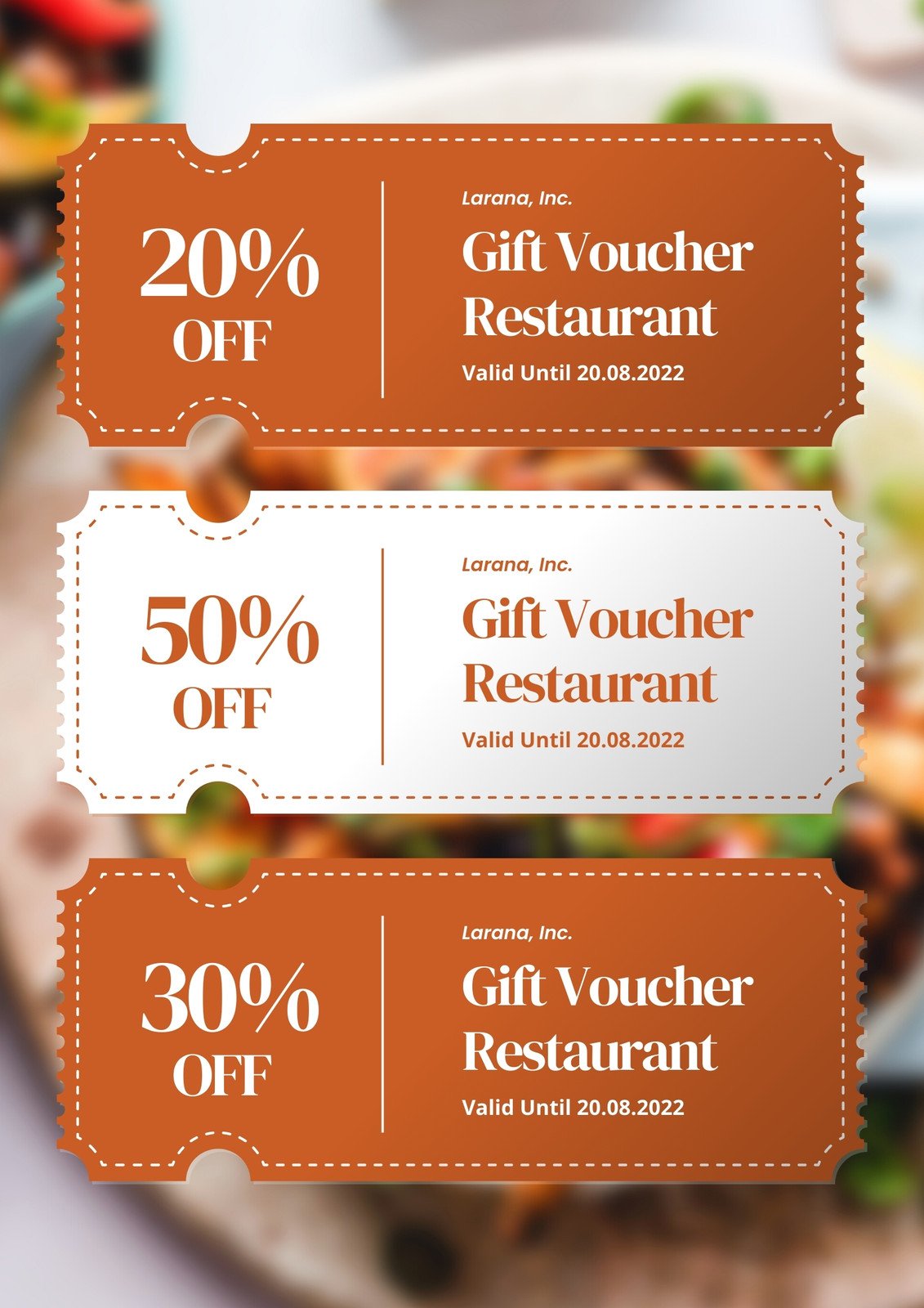 Inexpensive dining coupons