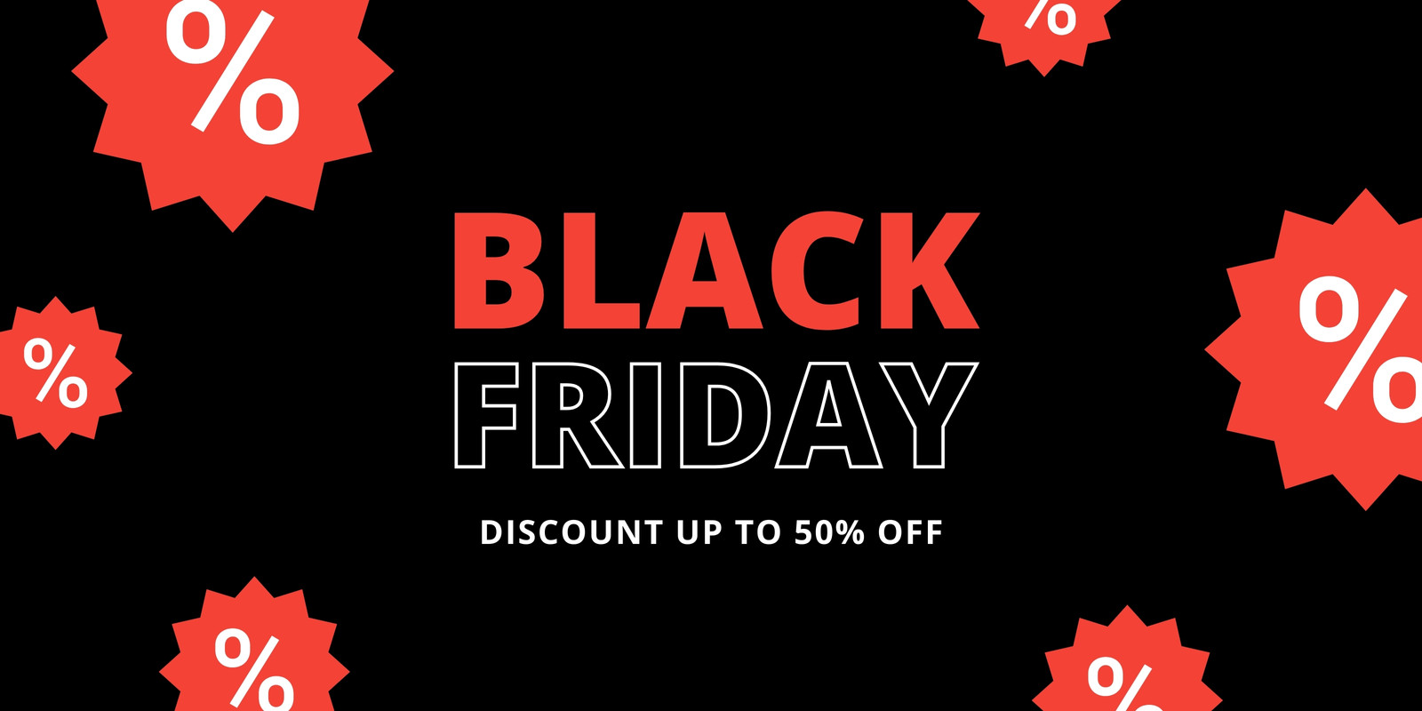 Page 4 - Free custom printable Black Friday banner templates | Canva