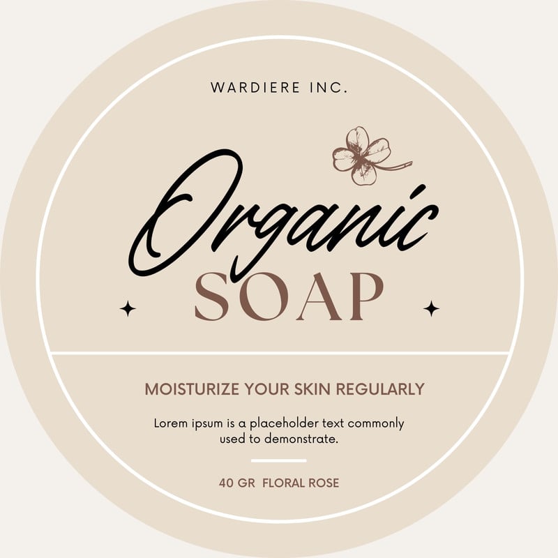 Free customizable printable soap label templates | Canva