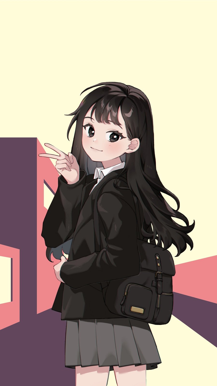 Premium AI Image  A sad anime character with a black hoodie.