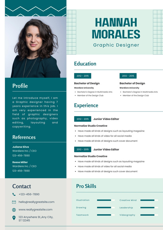 Free, beautiful modern resume templates to customize | Canva