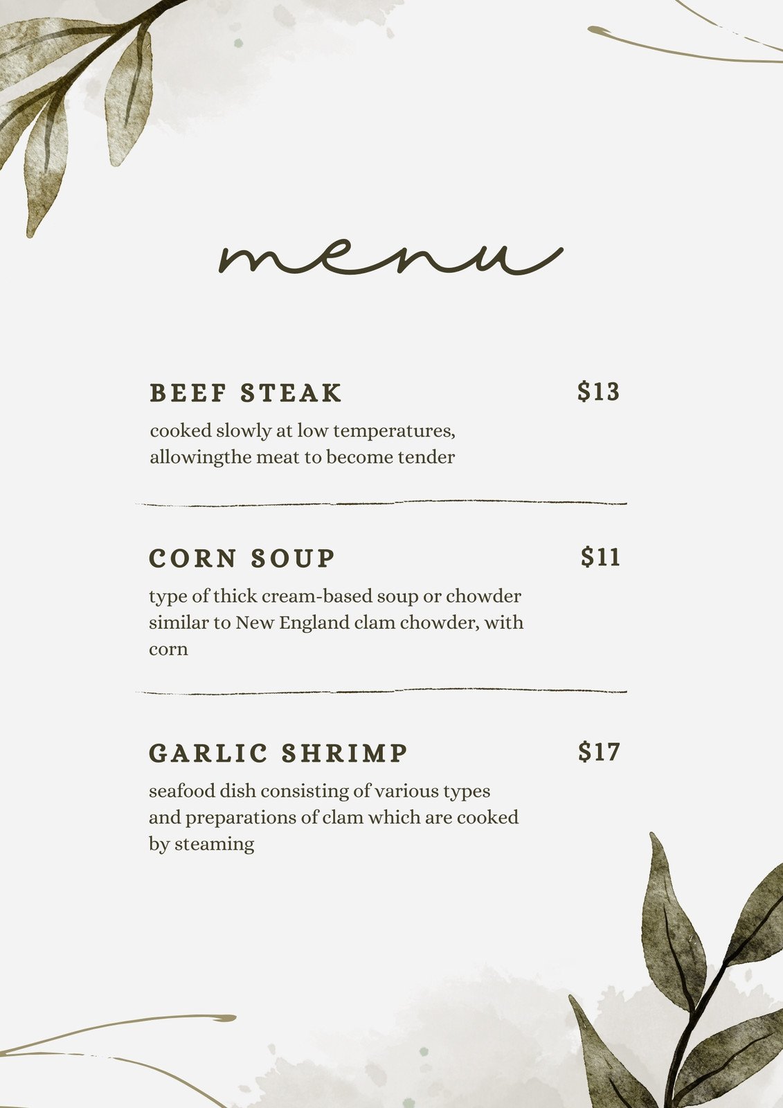 Free, customizable, delectable cafe menu templates | Canva