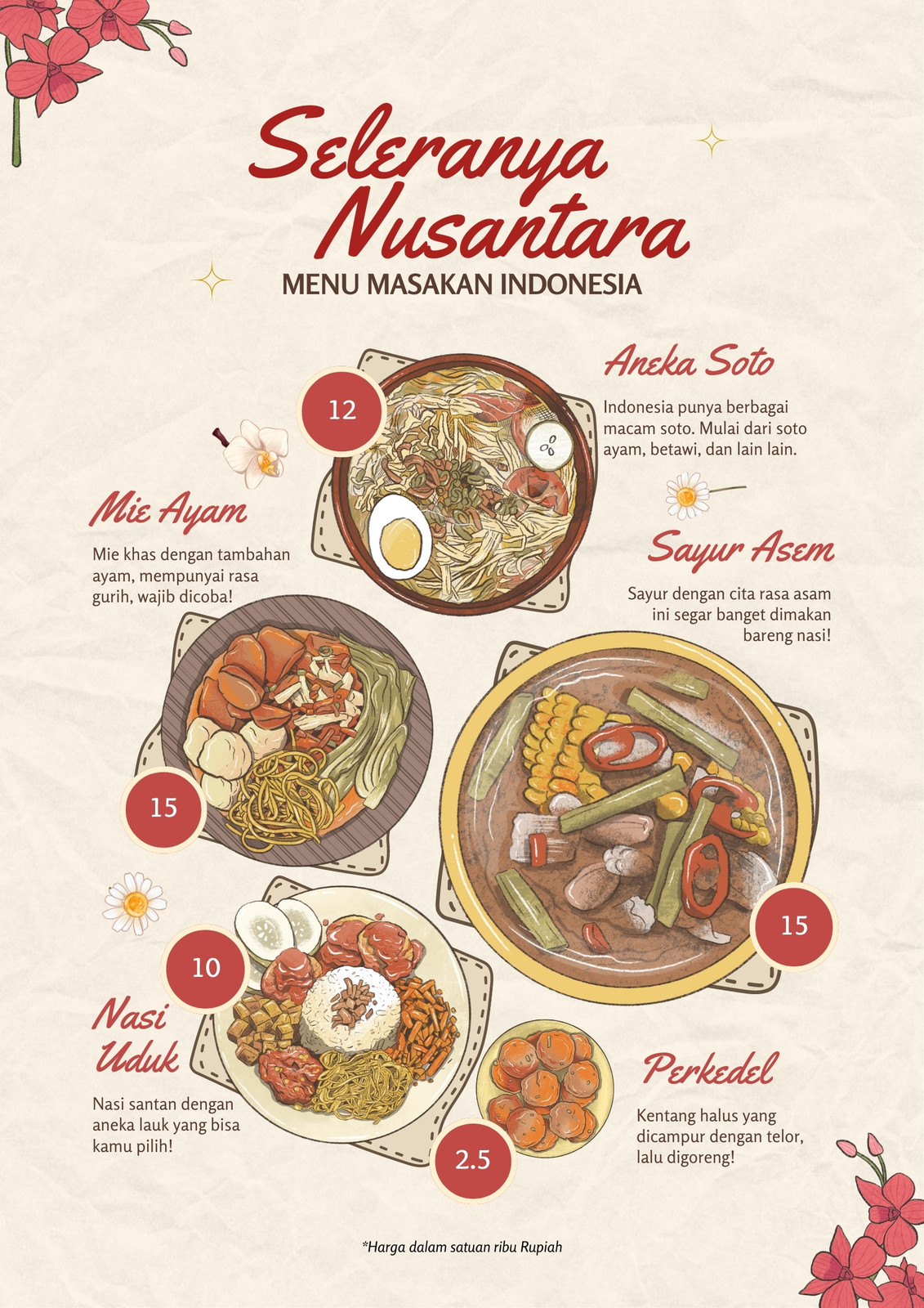 Membuat Poster Makanan Nusantara Contoh Poster Festival Kuliner Sexiz