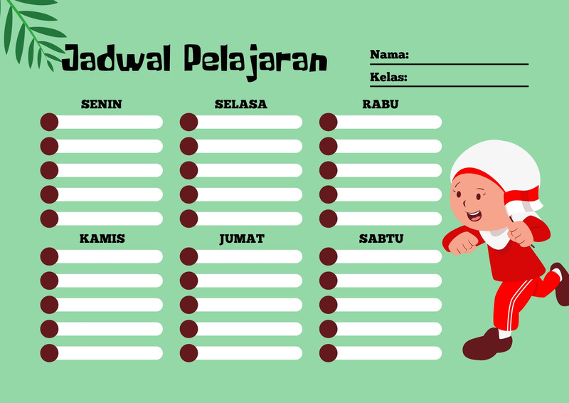 Gunakan Template Jadwal Kelas Keren Gratis Canva 151200 Hot Sex Picture 8700