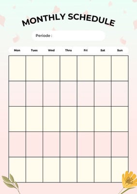 Customize 1,406+ Monthly Planner Templates Online - Canva