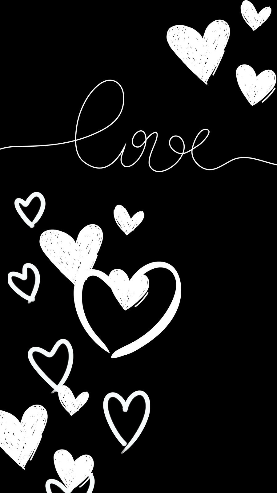 Hearts Black And White Backgrounds  Wallpaper Cave