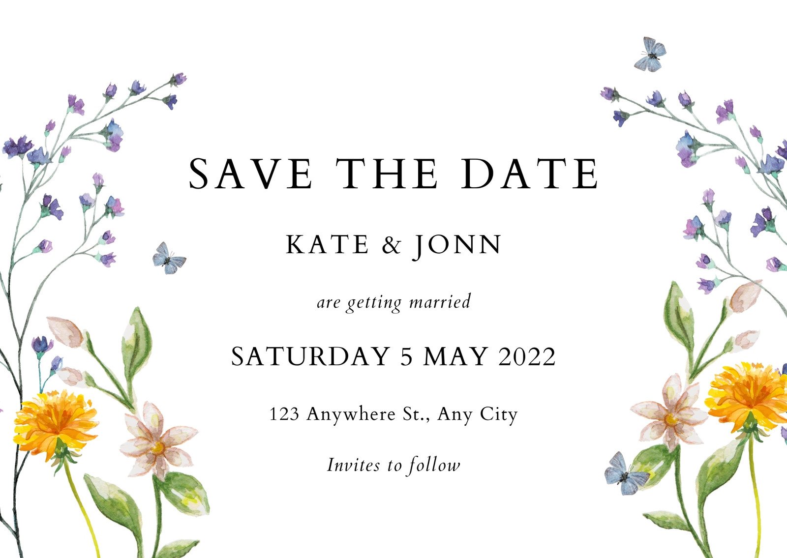 save the date postcard templates