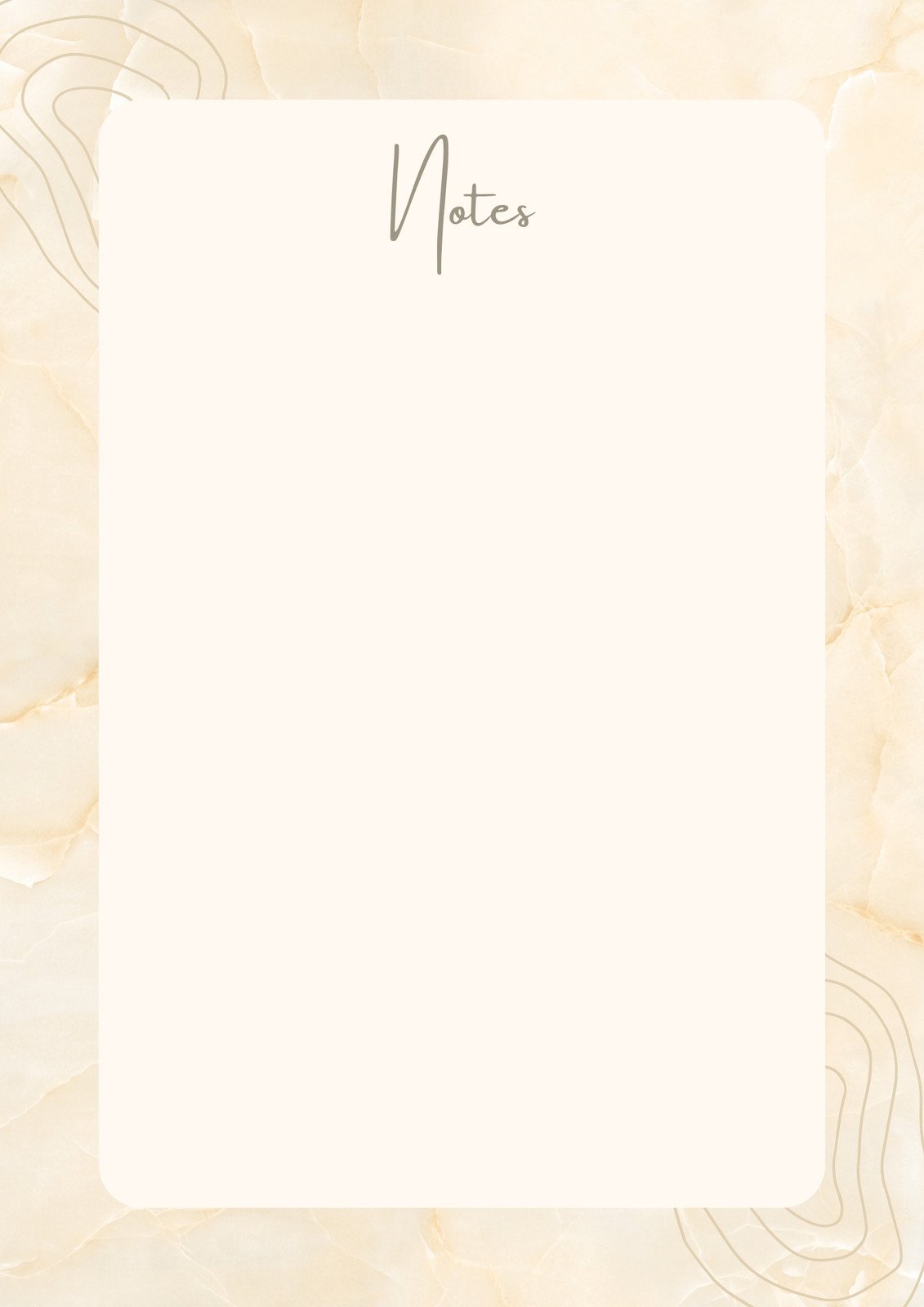 Printable Lime Green Rounded Thick Line Page Border