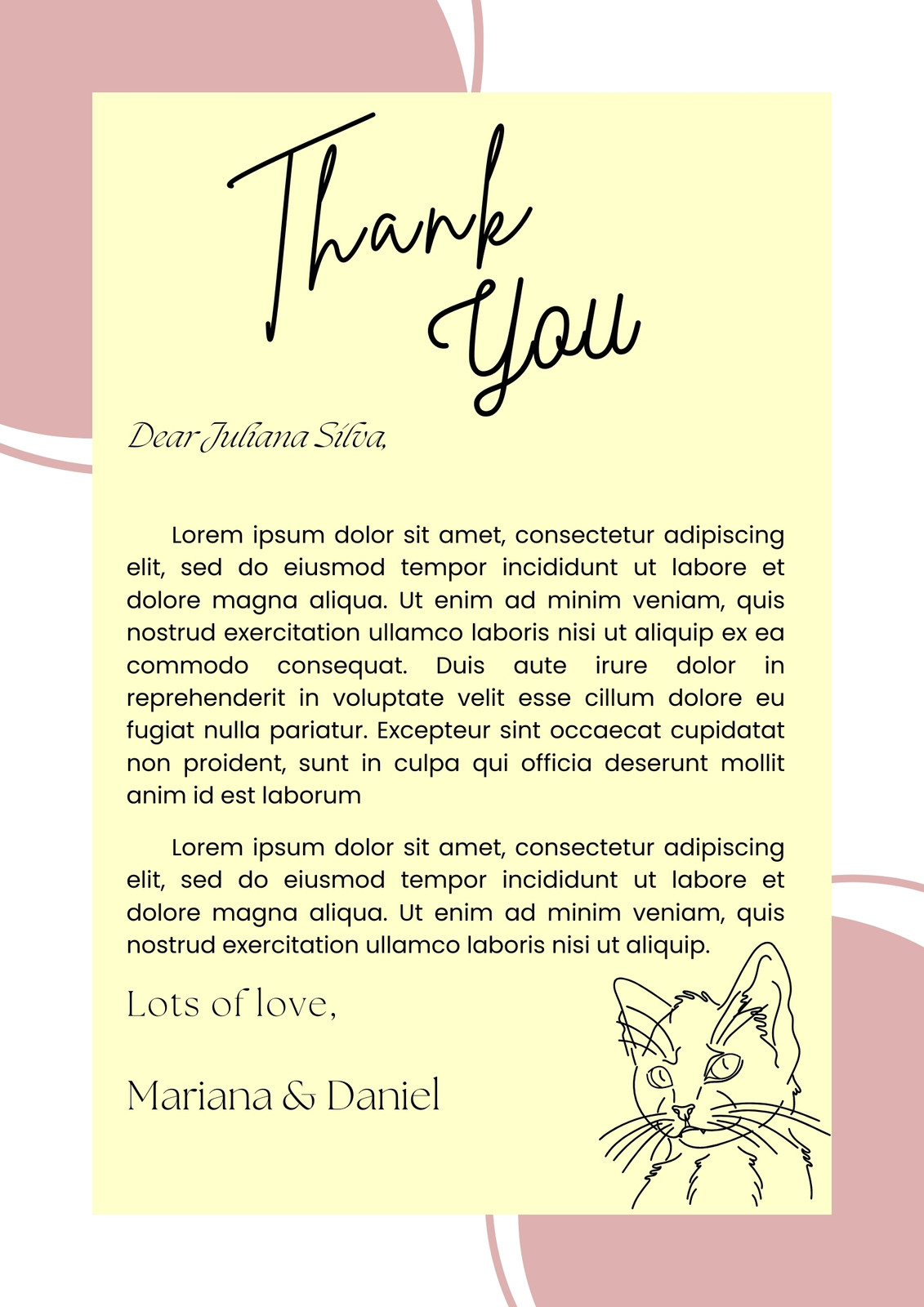 Free Word Template: Donation Thank You Letter Template