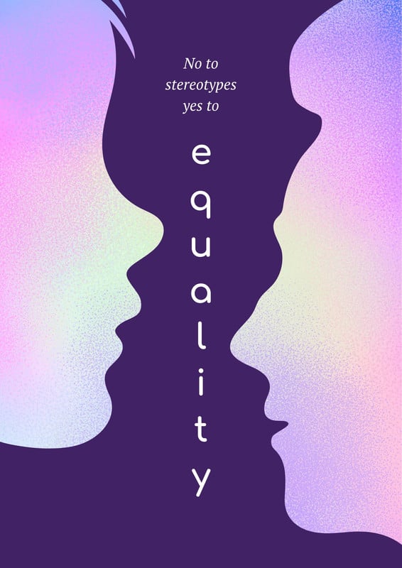 Free custom printable gender equality poster templates | Canva