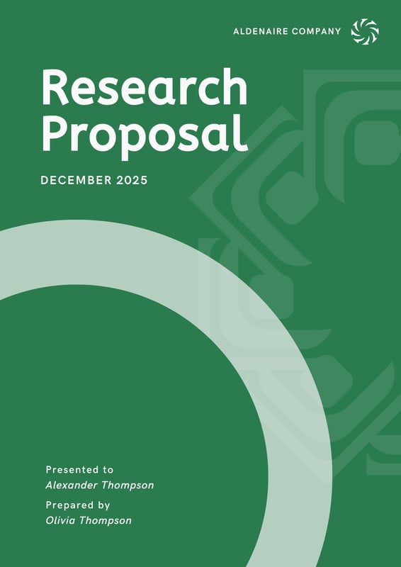 cover page for research proposal