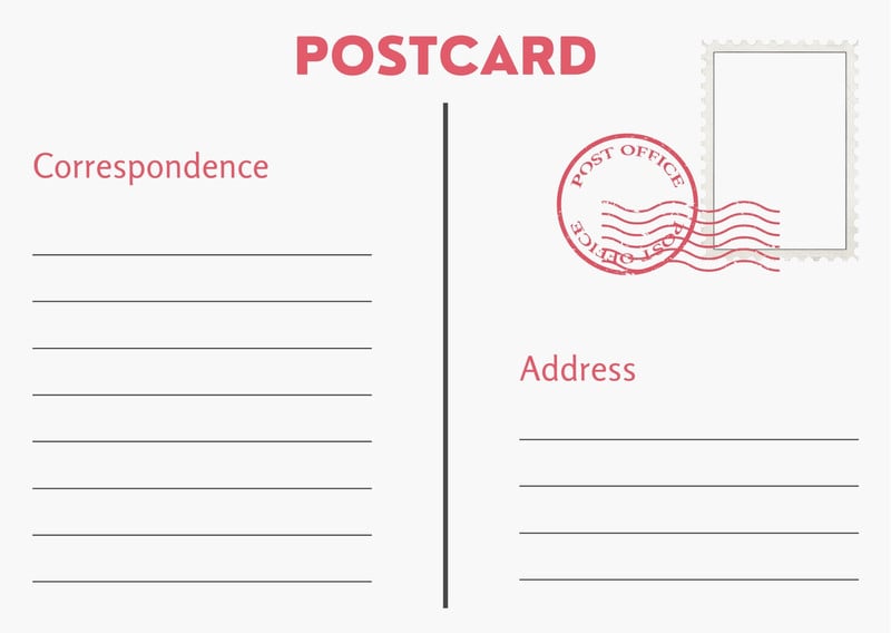 Printable and customizable postcard templates Canva