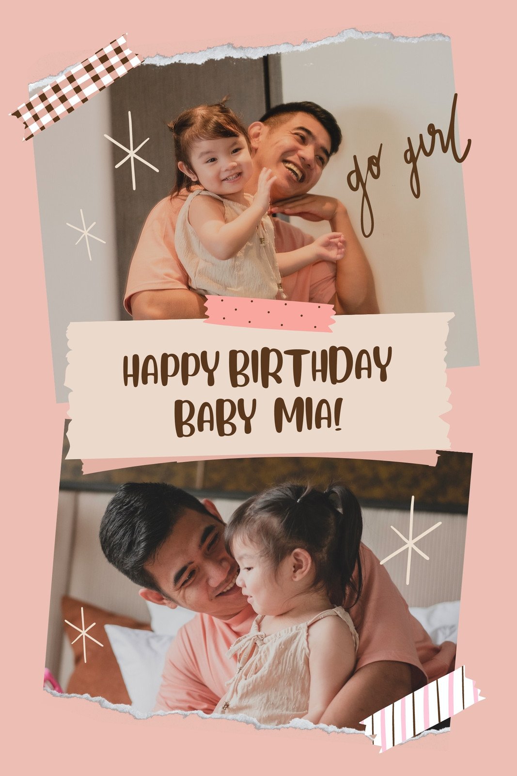 Page 4 - Free and customizable baby photo collage templates