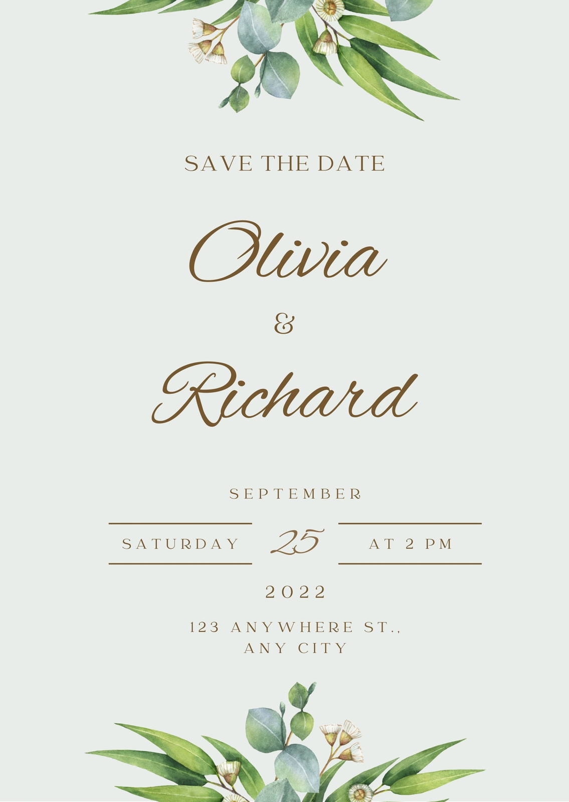 Rustic Wedding Save the Date Free Google Docs Template 