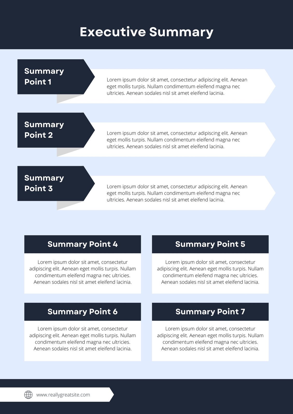 Free printable executive summary templates Canva