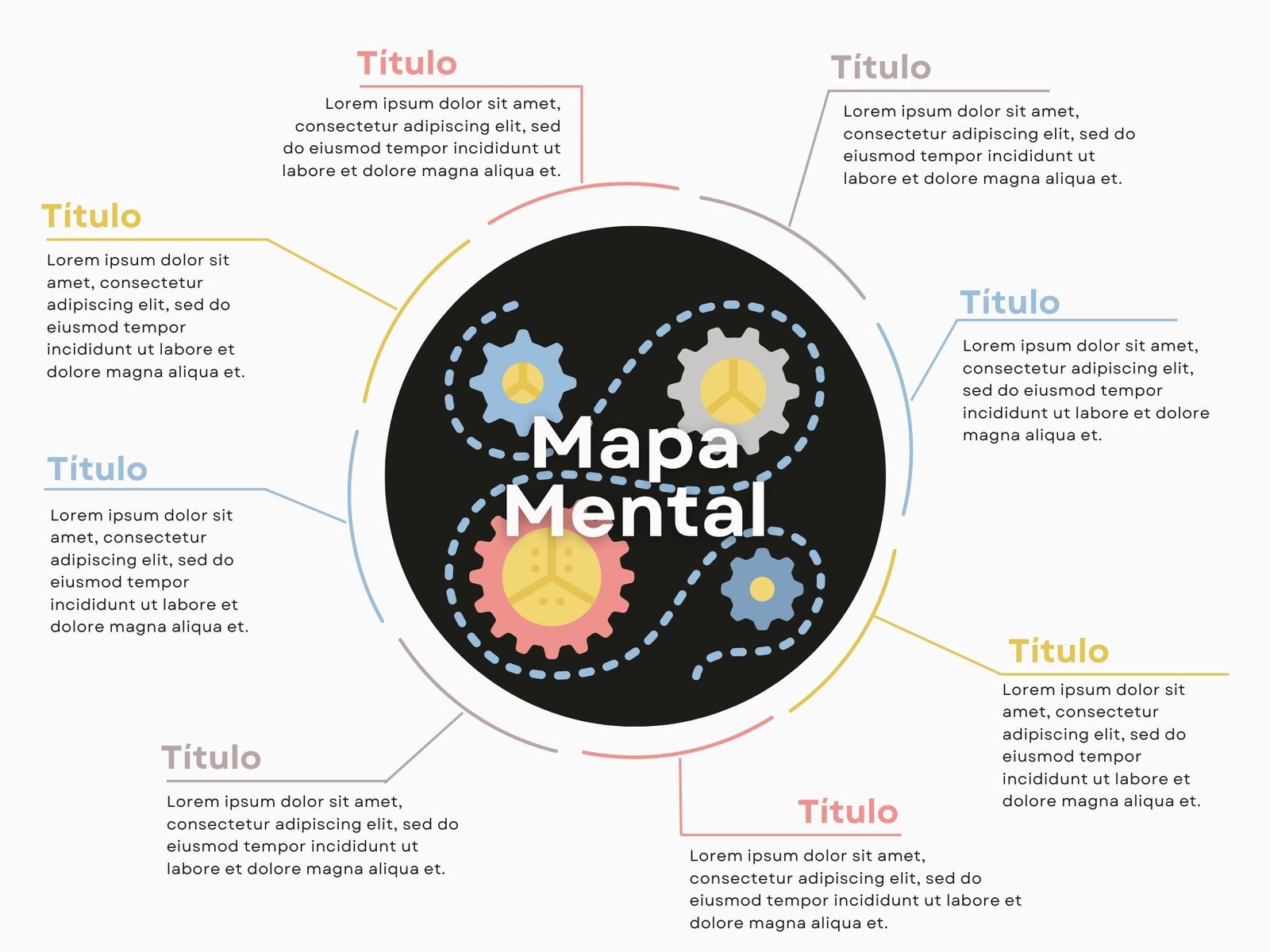 Mapa Mental Profesional Colorido