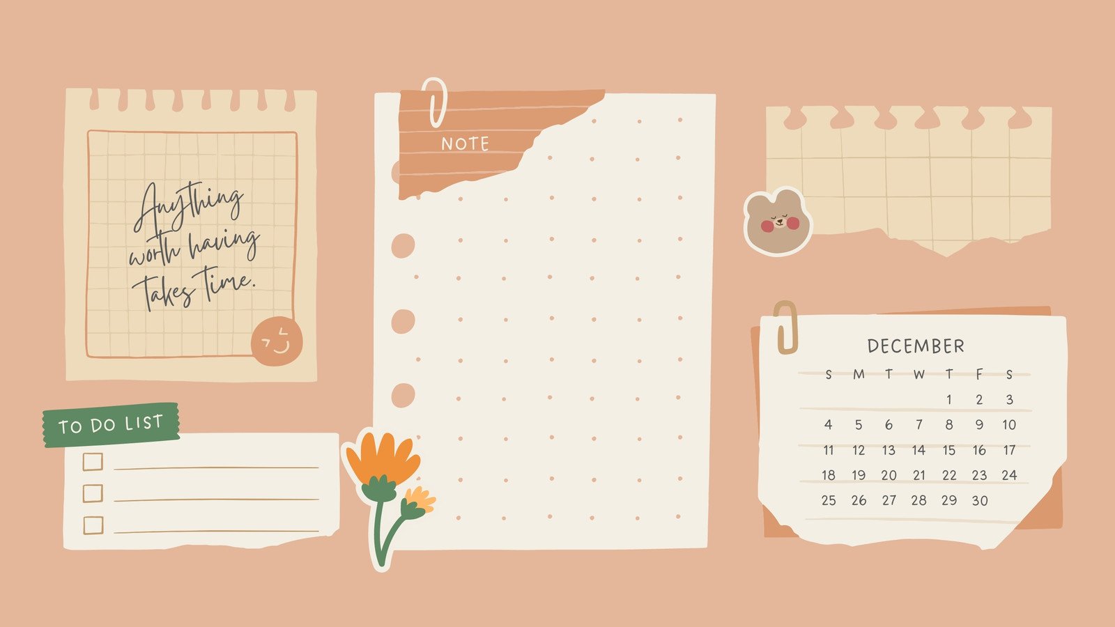 Page 3 - Free and customizable spring desktop wallpaper templates
