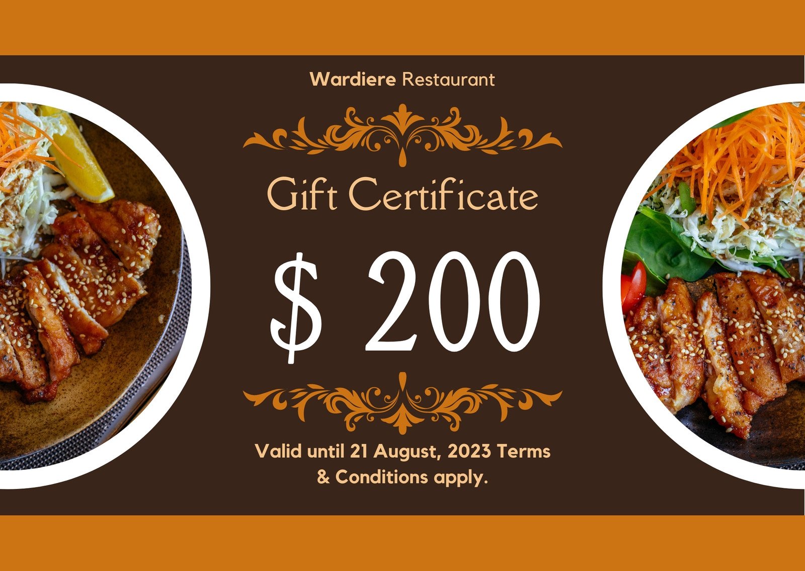 WishBone Restaurant Gift Certificate | eBay