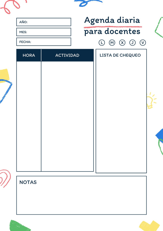 Página Plantillas de Plannings y Agendas online Canva