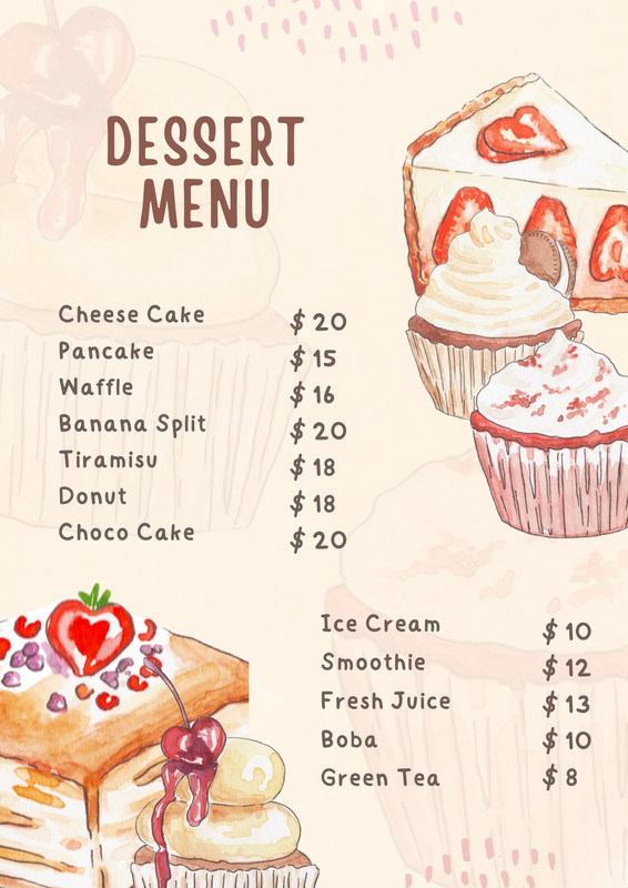 Free, custom printable breakfast menu templates | Canva