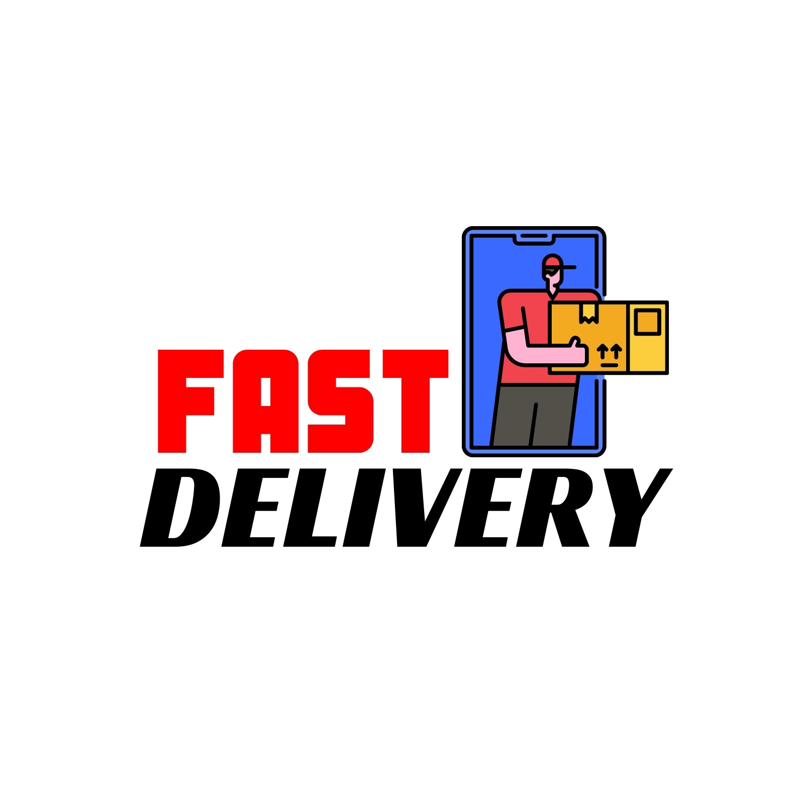 Premium Vector | Logistic delivery, truck express fast shipping logo design  template