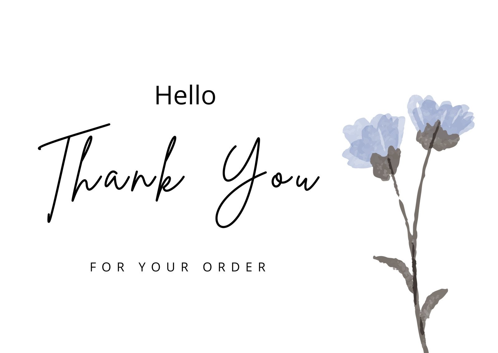 Printable, customizable thank you card templates | Canva